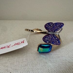 Betsey Johnson Purple Butterfly Bracelet